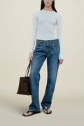 Low Rise in Cotton Denim – Versatile Wardrobe Essential