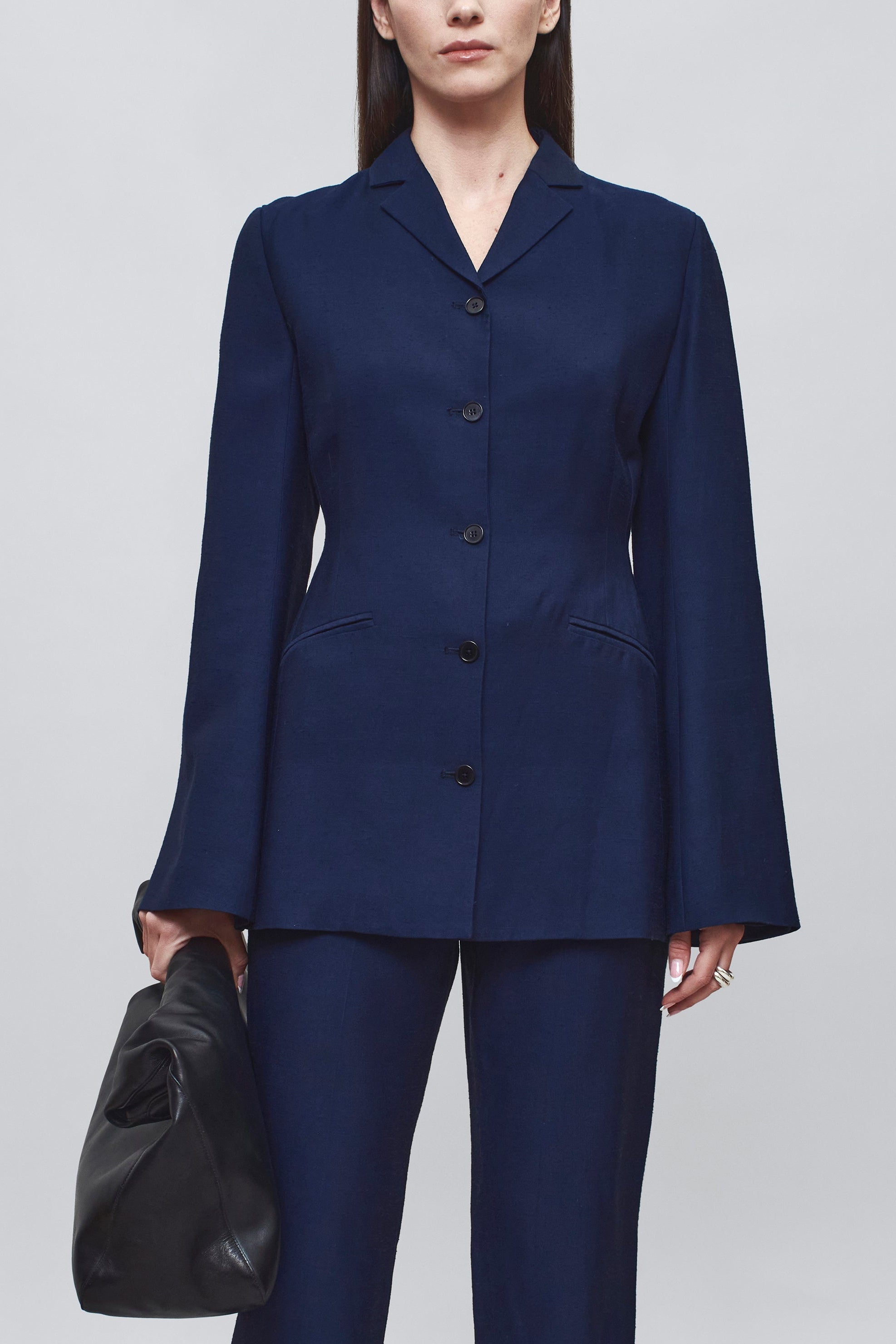 Longline Blazer in Slub – Quintessential Wardrobe Piece