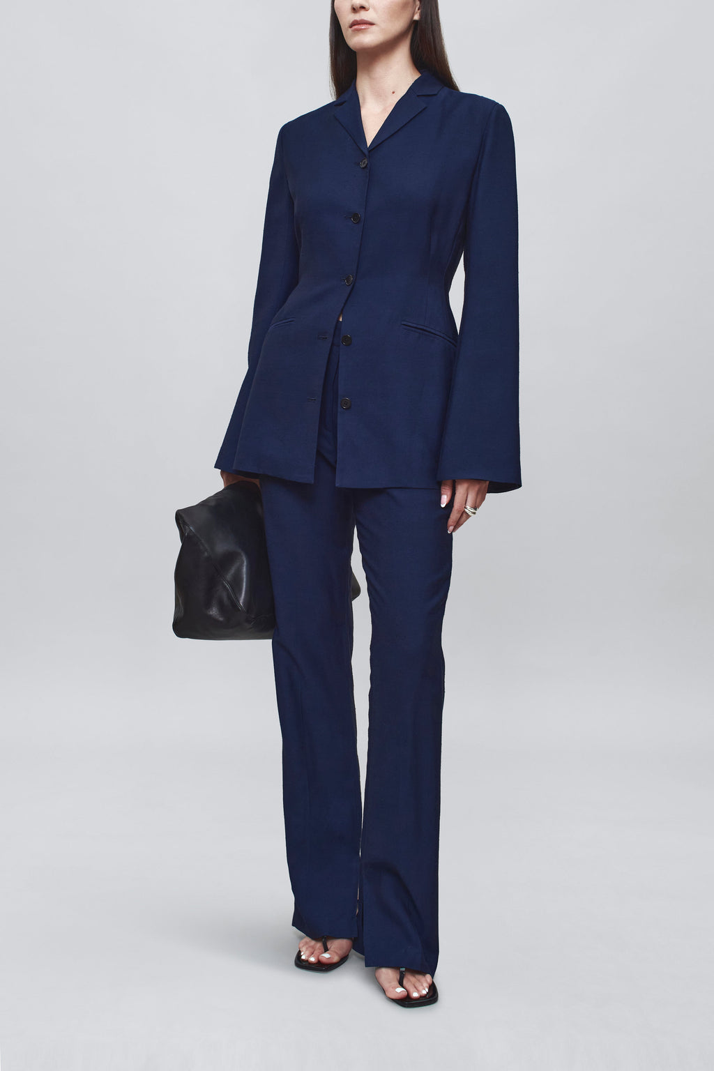 Longline Blazer in Slub – Quintessential Wardrobe Piece
