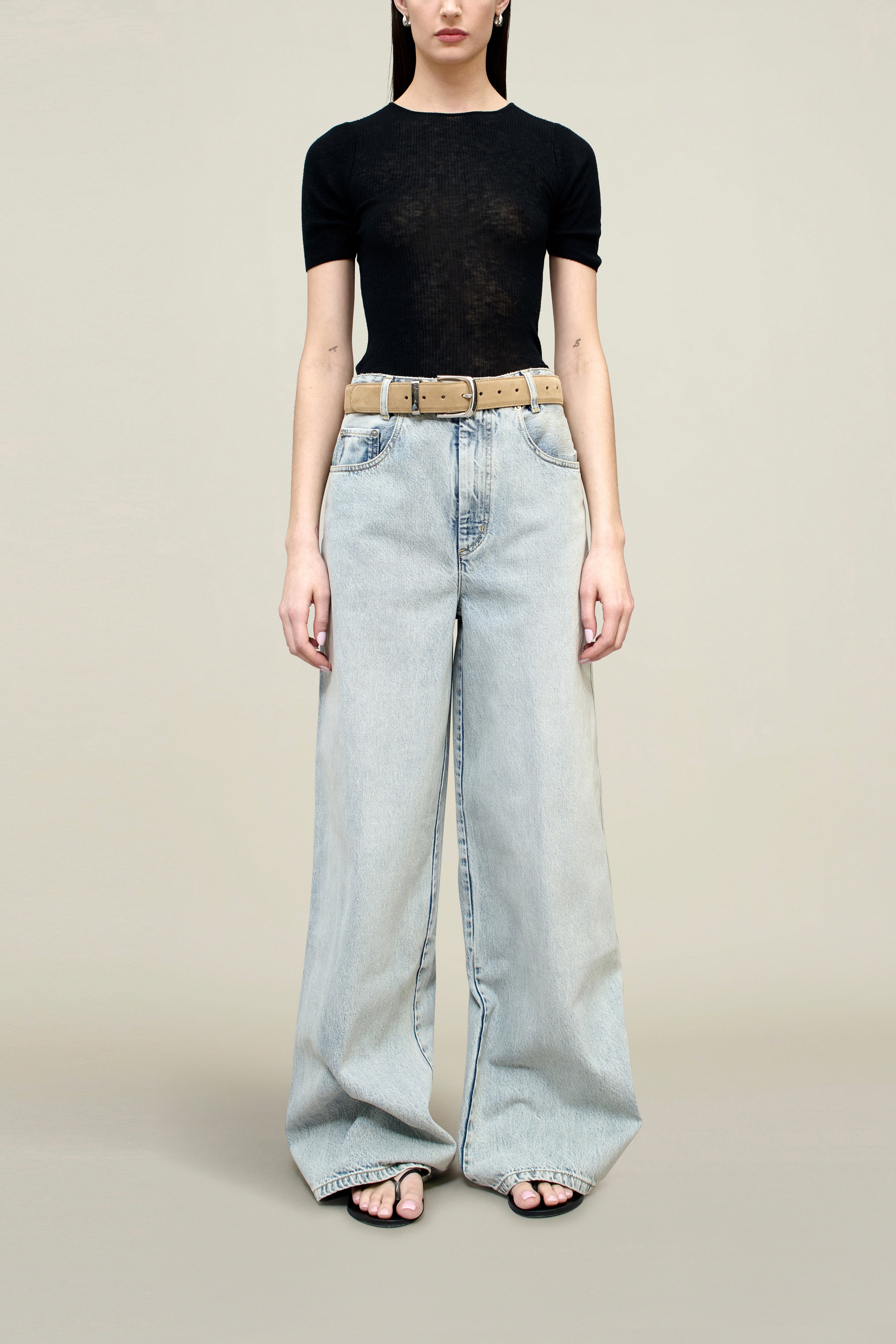 Straight-Leg Denim Jeans – Soft Cotton Comfort