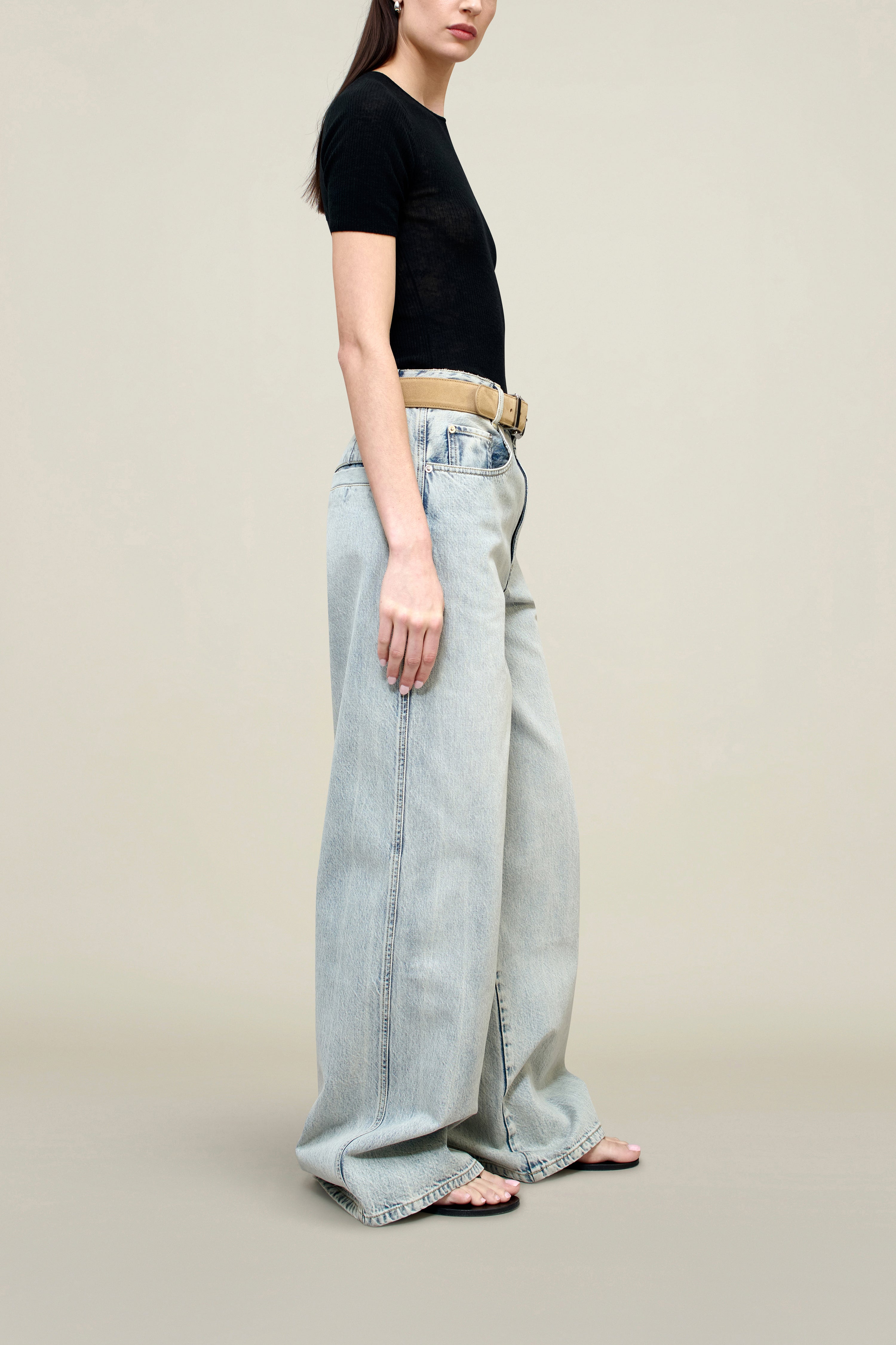 Straight-Leg Denim Jeans – Soft Cotton Comfort