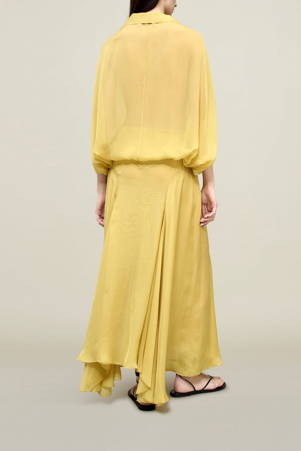 Silk Chiffon Blouse – Graceful Sheer Elegance