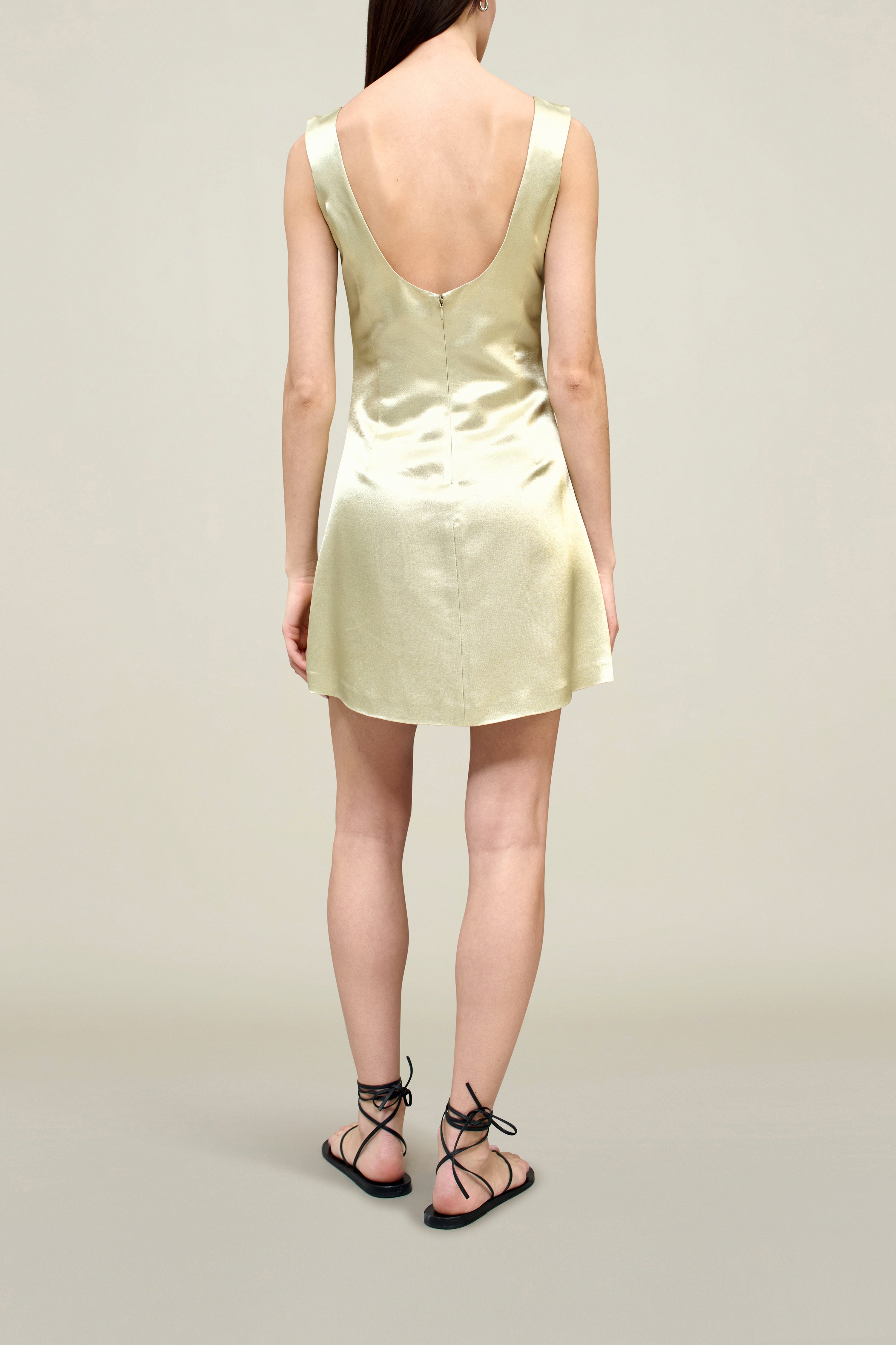 Mini Dress – Liquid Twill Elegant Design