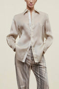Organza Satin Face Shirt – Sleek Modern Layering