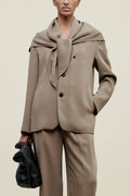 Scarf Blazer – Smooth Viscose Cady Design
