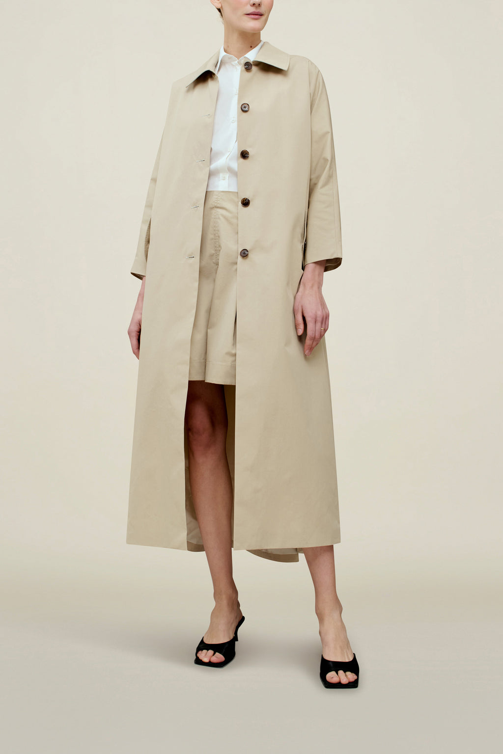 Structured Cotton Dinner Coat – Polished Look