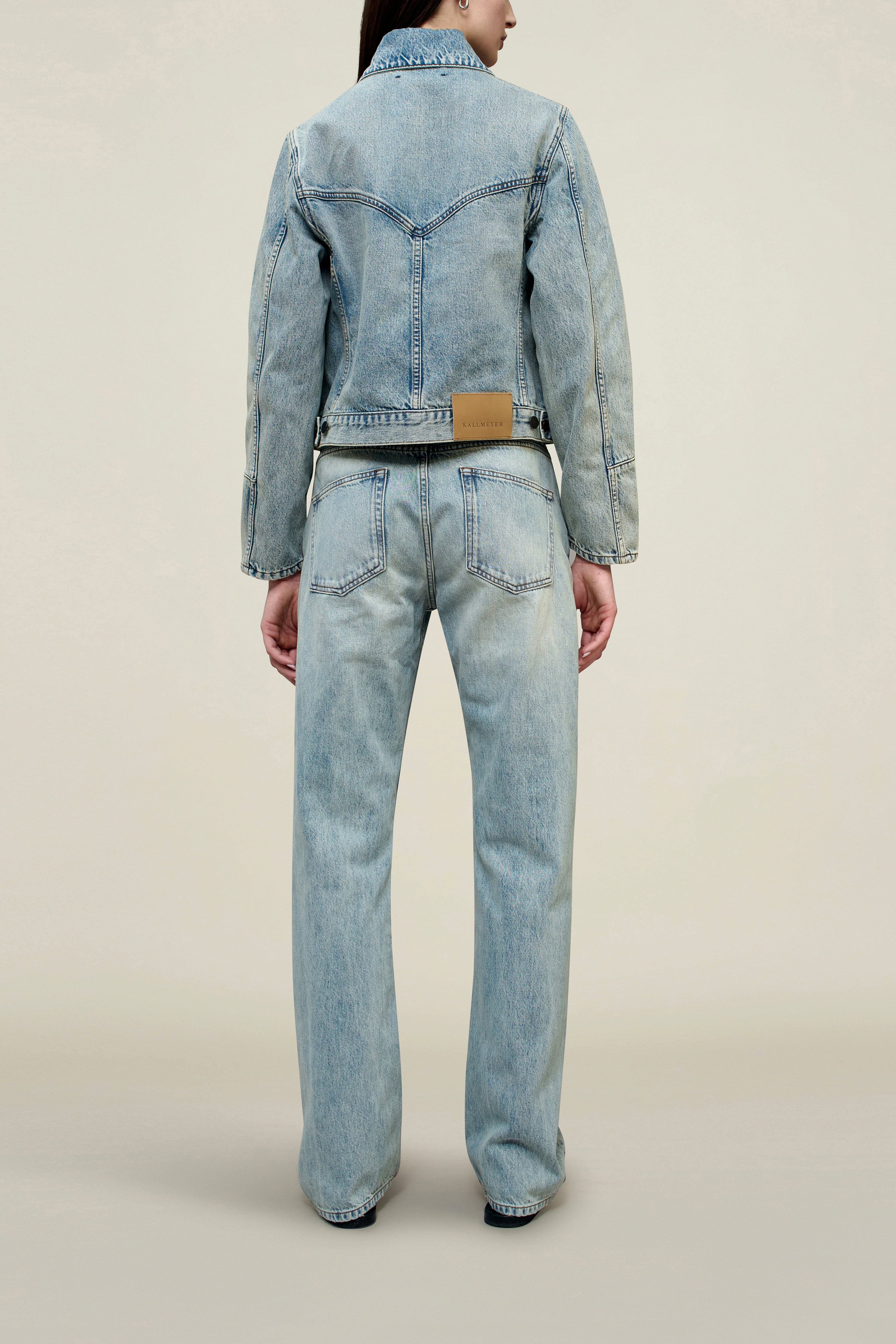Shrunken Jacket in Cotton Denim – Relaxed Boyfriend Fit