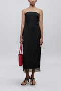Basket Weave Dress – Sophisticated Structured Design (Classic Black)